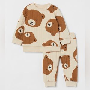 H&M- Bear Sweat Set